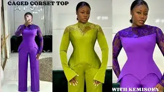 How to sew a CAGED corset top ( beginners friendly)