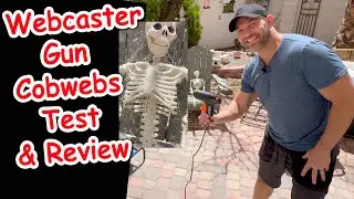 Testing The Webcaster Spider Web Gun - Create the Best Halloween Spiderwebs