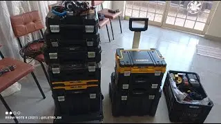 Dewalt Base móvel pra cx Tstak Modular... Veja só como ficou.