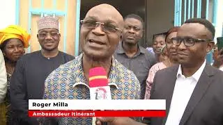 ROGER MILLA EN VISITE a l' HOPITAL DE DISTRICT DE BAFIA