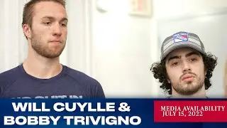 New York Rangers: Will Cuylle & Bobby Trivigno Media Availability | July 15, 2022