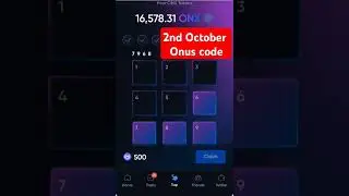 Onus tap tap daily Code| 2nd October ONX daily Code| Onx tap tap daily Code #onx #airdrop #onus