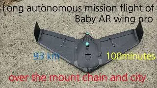 Long autonomous mission flight of Baby AR wing pro