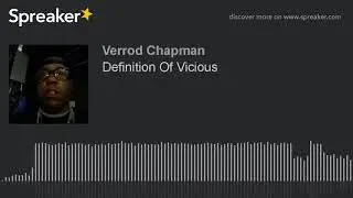 Definition Of Vicious