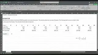 Present Value of an Annuity with Infrequent Payments (Timeline & Formula Approach)