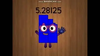 Numberblocks Band Sixty Fourths 5.25 - 5.3125