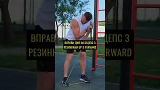 Три вправи на біцепс з резинками UP & FORWARD#тренування #спортмайданчик #резинки #мязи