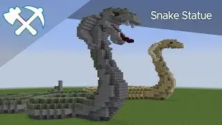 How to Build a Snake Statue | Minecraft Tutorial