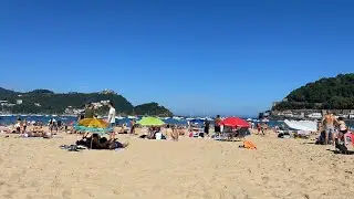 La Concha Beach in San Sebasti&aacute;n