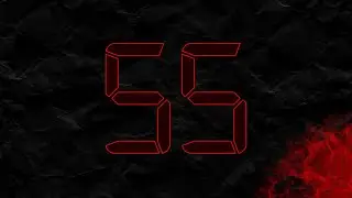 Countdown from 55 to 0 in RED