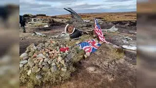 Bleaklow B29 Crash Site, Peak District National Park.