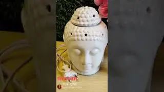 Aatiutik Ceramic Electric Buddha Head Aroma Diffuser Air Freshener with Aroma Oil