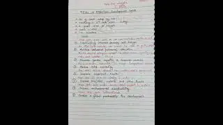 MDGs | Millenium development goals | people and environment | UGC NET paper 1 | handwritten notes