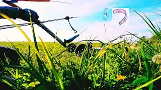 Böige Landboardsession auf einer Wiese mit Soft- & Tubekite | #058