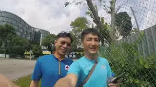 Pandan reservoir run. Recce for placement of event Water Point n First Aid station