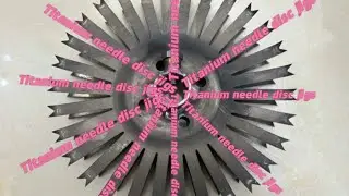 Titanium needle disc jig are used for anodizing
