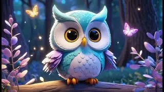 Nina Owl Blinks Eyes | Soothing Night Rhyme for Toddlers | Gentle Forest Song for Kids