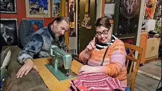 Polkukone ja lankeemus! Pedal sewing machine and slipping!