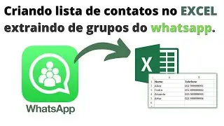 Como exportar todos os contatos de um grupo do whatsapp para o excel e salvá-los no celular