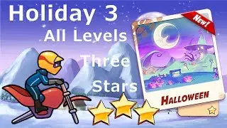 Bike Race: Holiday 3 All Levels 1-8 Three Stars NORMAL BIKE Walkthrough!