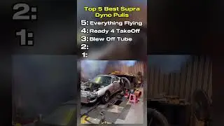 Top 5 Best Supra Dyno Pulls | #top5 #shorts #cars #dynotune #supra