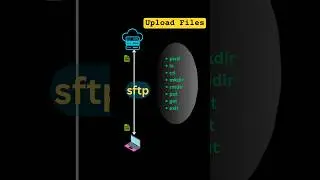 sftp to upload file from  to remote host, secure file transfer program #sftp #filesecurity #ssh