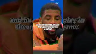 Kyrie Irving Wears 'Precautionary' Walking Boot On Right Foot 🏀 #shorts