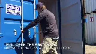 How to Open a Big Blue Box Storage Container