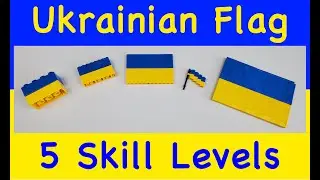 LEGO Ukrainian Flag (5 Skill Levels) Tutorial