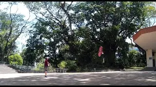 Happy Flying my Red Pan Ying Kite - Video 60