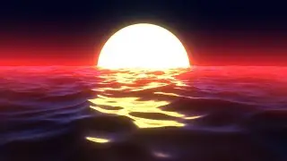 Retro Sunset Background 4K Loop Video | No Copyright Motion Loop Background Video