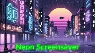 Neon Screensaver - Synthwave Relaxing Music - Warm Electronic Music for Work - Music for Studying