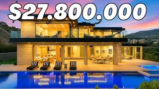 Inside a $27,800,000 Malibu Mega Mansion | 8,200 Sq Ft Ocean-View New Build with Infinity Pool