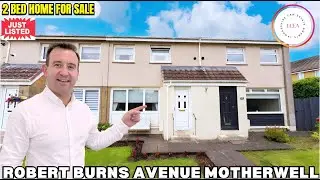 2 Bedroom Mid-Terrace Home for Sale Robert Burns Avenue | Motherwell property tour
