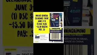 Dollar General CLEARANCE EVENT quick matchups June 9-11!!