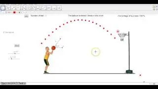Shooting basketball