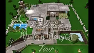Bloxburg: Modern MANSION TOUR $1.3  MILLION | Roblox [TOUR]