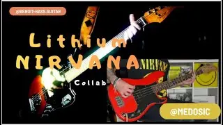 Nirvana &ndash; Lithium Guitar & Bass Cover collab #guitar #bass