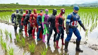 AVENGERS SUPERHERO MISSION, MARVEL SPIDER-MAN, HULK, CAPTAIN AMERICA, THOR, IRON MAN, VENOM, THANOS