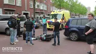 Scooterrijdster gewond na botsing met auto Van Zeggelenlaan Den Haag