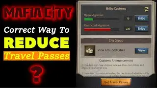Migration Trick to Reduce Travel Pass 🥰 - Mafia City || mafia city game
