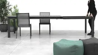 TAVOLO ALLUNGABILE ANTRACITE CX23 200/300X110 - KONNOR