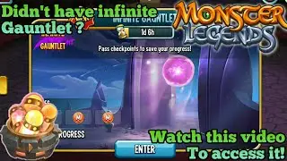 How To Access New Dungeon Infinite Gauntlet In Monster Legends