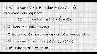 La trigonométrie 1er BAC S.M     -  Exercice intéressant -