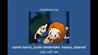 calvin harris, justin timberlake, halsey, pharrell  - stay with me (slowed+reverb)