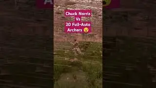 Epic Fight Chuck Norris vs 20 Full-Auto Archers. Who won?