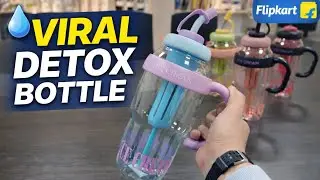 Fruit Infuser Detox Water Bottle 💧 | Ice Cream Theme Stylish Bottle | Viral Bottle 