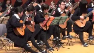 「弦楽のための三楽章」より第1楽章、第3楽章 ： 芥川也寸志　静岡城北高等学校ギター部