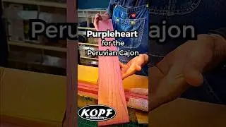 Purpleheart for the Peruvian Cajon | Kopf Percussion Build Process