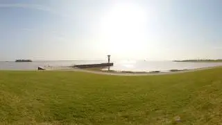 Typisch Dithmarschen 360: Brunsb&uuml;ttel, Mole 4 am Elbdeich / Nord-Ostsee-Kanal